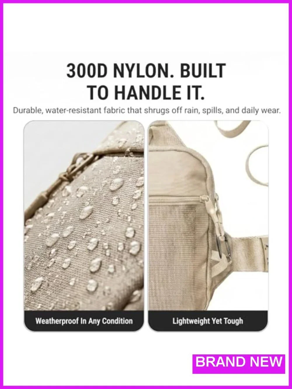 Anti-Theft RFID Blocking Crossbody Sling Bag for Travel